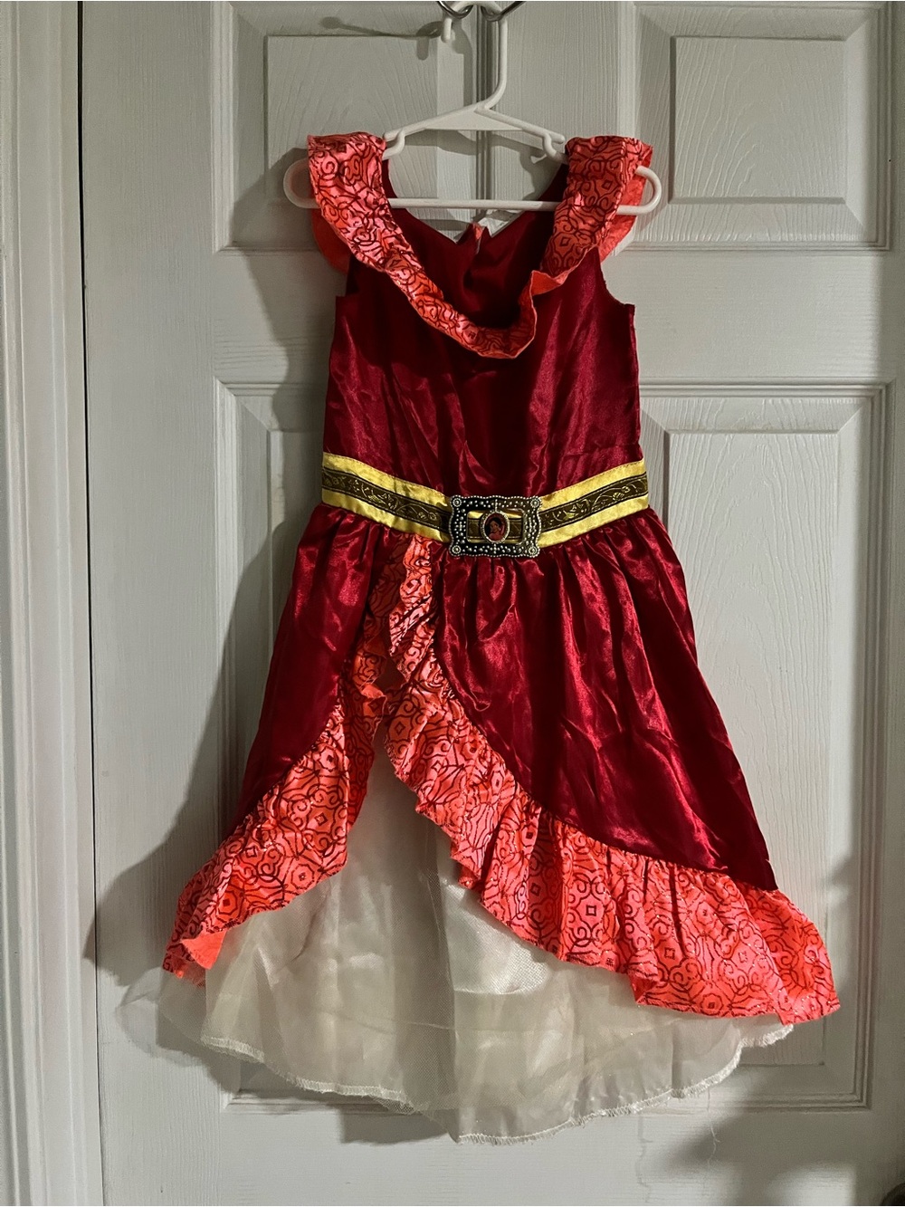 Disney Elena of Avalor Costume Dress Red & Gold